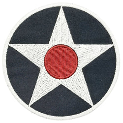 USAF Roundel 1919-1942 Embroidered Patch (Iron On Application)