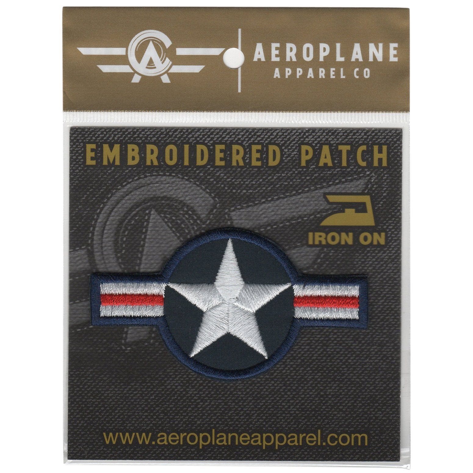USAF Roundel Current Embroidered Patch (Iron On Application)