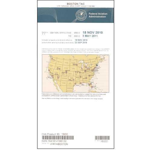 AeroNav Products VFR Terminal Aeronautical Charts FAA Boston Terminal - 04/17/25 thru 06/12/25