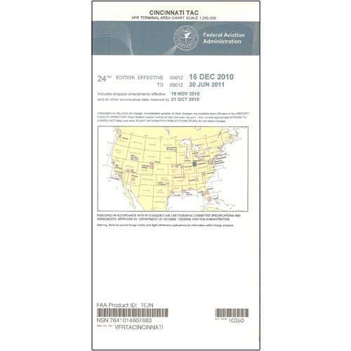 AeroNav Products VFR Terminal Aeronautical Charts FAA Cincinnati Terminal - 04/17/25 thru 06/12/25