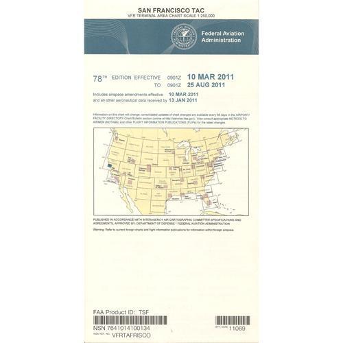 AeroNav Products VFR Terminal Aeronautical Charts FAA San Francisco Terminal - 04/17/25 thru 06/12/25