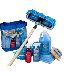 Wash Wax ALL Waterless Mop Kit w/ Fiberglass Pole (4'2" and 7'8")