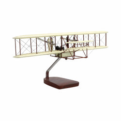 Wright Flyer "Orville and Wilbur Wright" Large Mahogany Model