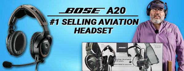 Bose A20　Aviation Headset Bose A20 Aviation Headset with Bluetooth Dual Plug Cable