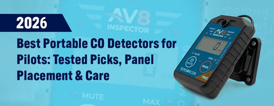 Best Portable CO Detectors for Pilots (2026): Tested Picks, Panel Placement &amp; Care