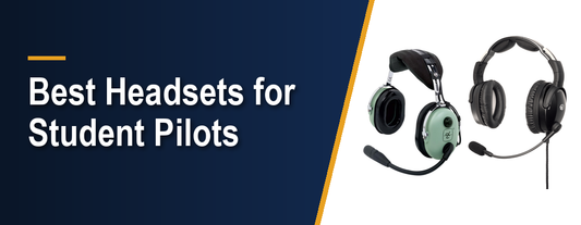 David Clark H10-13.4 passive aviation headset and Lightspeed Zulu 4 ANR headset, the top headset picks for student pilots in flight training