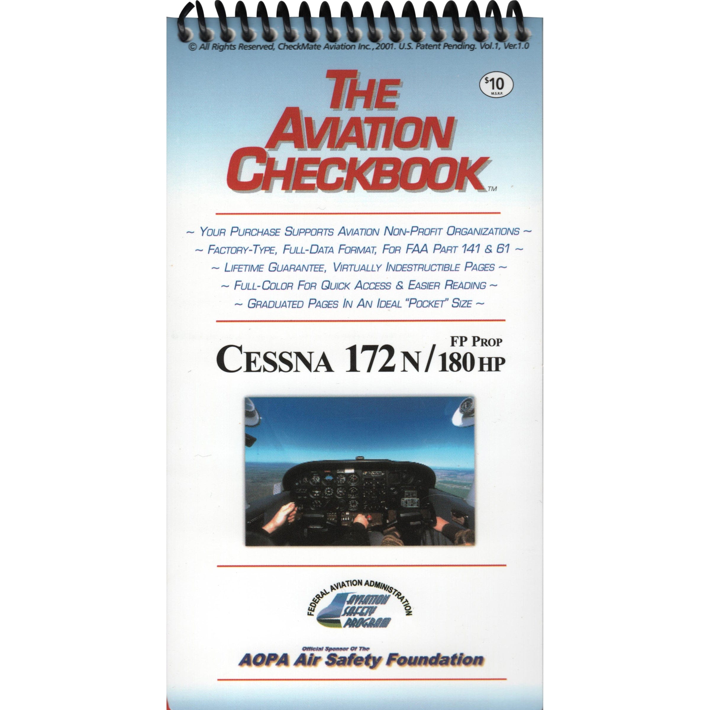 Cessna 172N/180hp FP Prop CheckBook, Volume 1