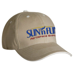 SUN 'n FUN Sand/White Structured Velcro Closure Structured Ball Cap