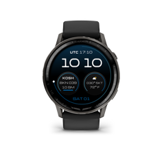 Garmin D2 Air X15 Aviator Smartwatch: Slate with Black Silicone Band