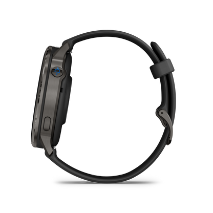 Garmin D2 Air X15 Aviator Smartwatch: Slate with Black Silicone Band