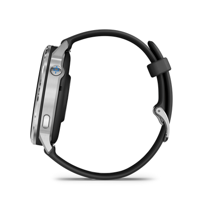 Garmin D2 Air X15 Aviator Smartwatch – Silver with Black Silicone Band