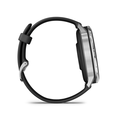 Garmin D2 Air X15 Aviator Smartwatch – Silver with Black Silicone Band