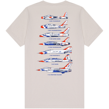 Camiseta Heritage de los Thunderbirds de la Fuerza Aérea de EE. UU. de Aeroplane Apparel Co.