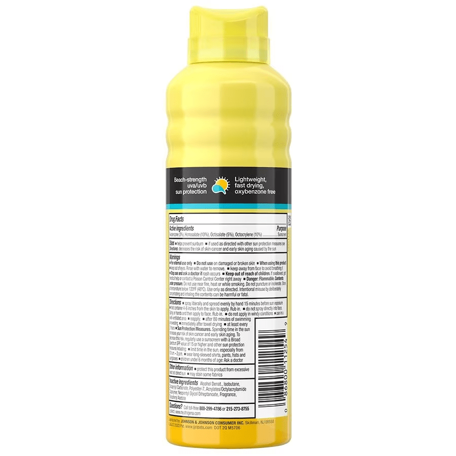 Neutrogena Beach Defense Spray Body Sunscreen, SPF 50 6.5oz [Retail]