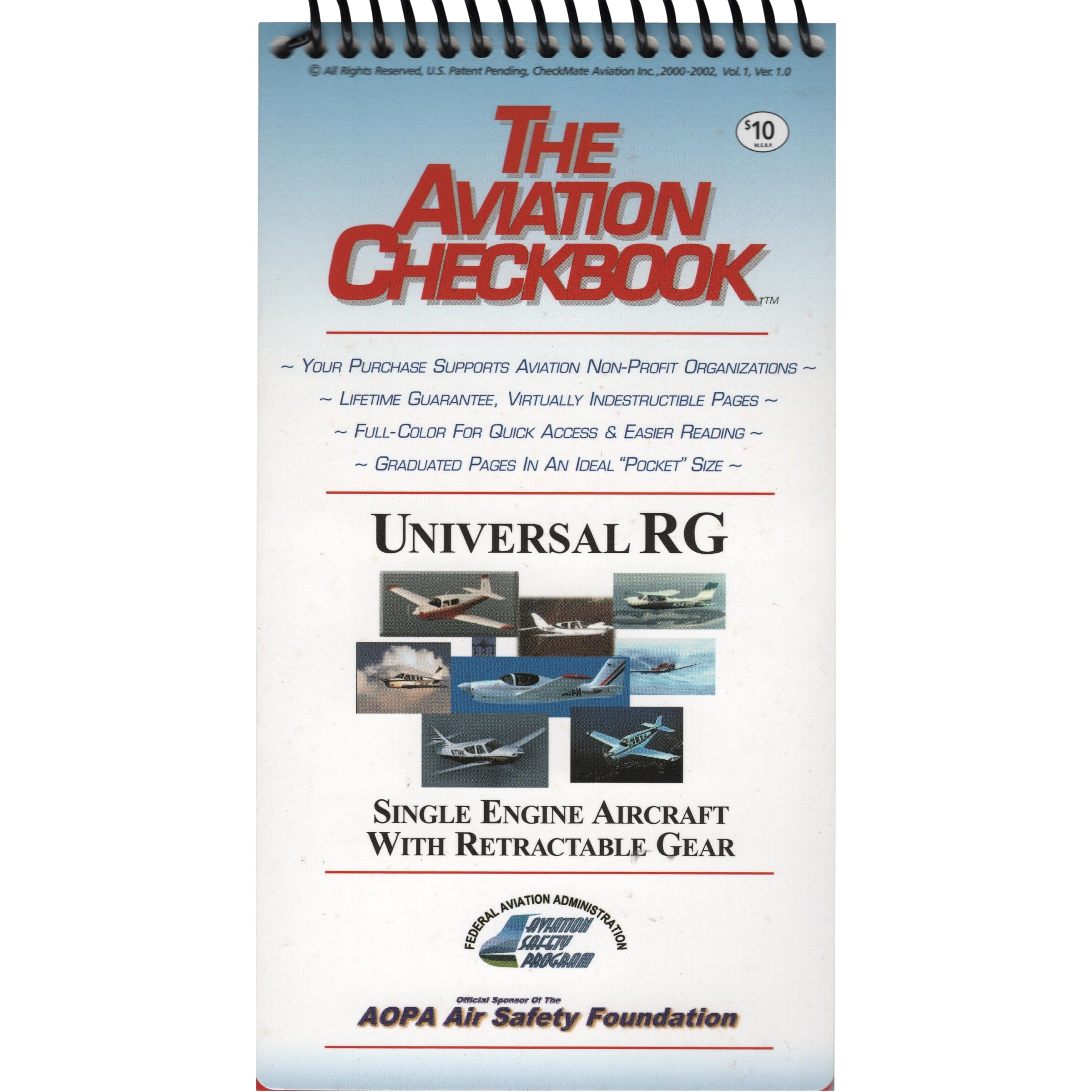 Talonario de cheques de engranajes de retracción universal de modelo de aeronave no específico, volumen 1