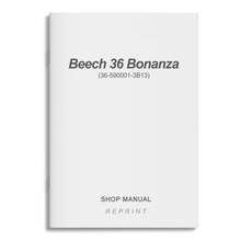 Essco Aircraft Aircraft Manual Beech 36 Series Bonanza Shop Manual (36-590001-3B13)