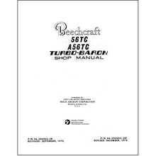 Essco Aircraft Aircraft Manual Beech 56TC,A56TC Maintenance Manual (96-590003-5B-CO)