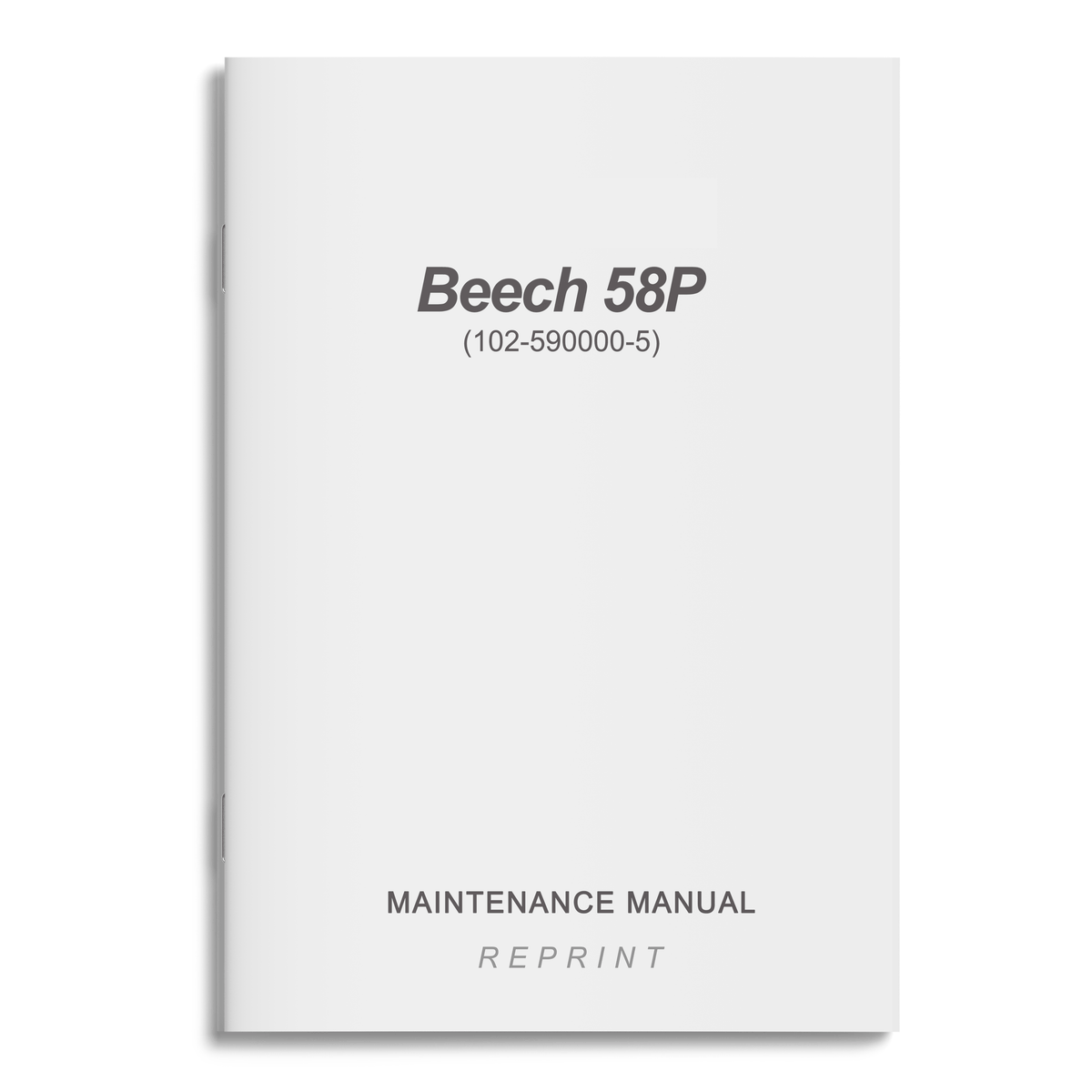 Essco Aircraft Aircraft Manual Beech 58P Maintenance Manual (102-590000-5)
