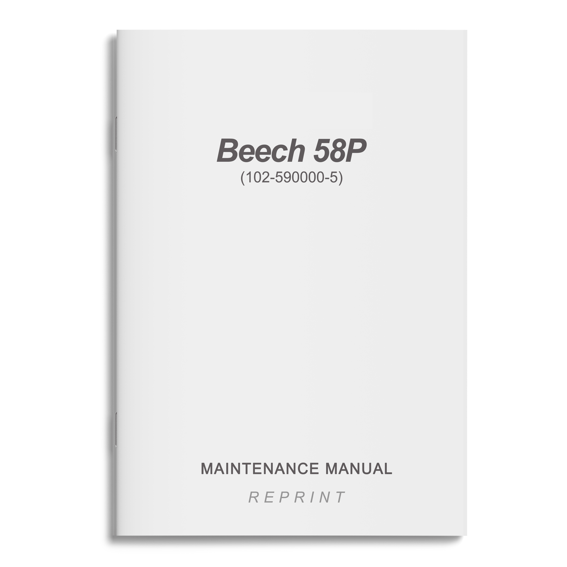 Essco Aircraft Aircraft Manual Beech 58P Maintenance Manual (102-590000-5)