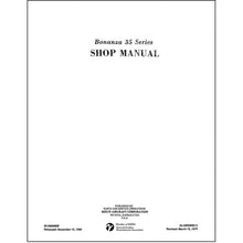 Essco Aircraft Aircraft Manual Beech Bonanza 35 Series Maintenance Manual (35-590096B)