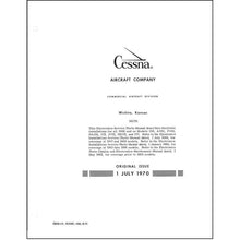 Essco Aircraft Aircraft Manual Cessna 150, 172, 177 Series 1969-71 Service-Parts Manual