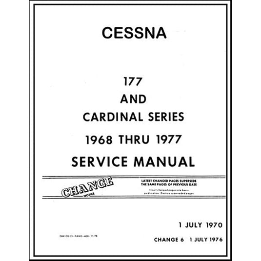 Essco Aircraft Aircraft Manual Cessna 177 & Cardinal Series 1968-77 Maintenance Manual