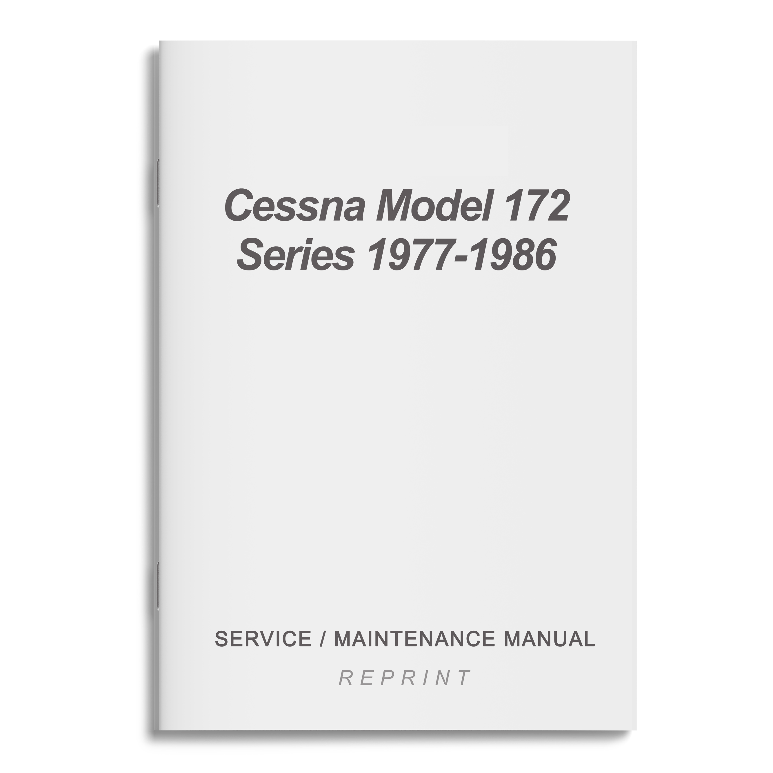 Essco Aircraft Aircraft Manual Cessna Model 172 Series 1977-1986 Service/Maintenance Manual