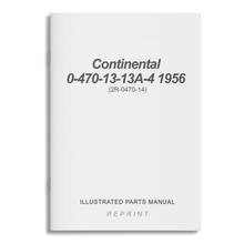 Essco Aircraft Aircraft Manual Continental 0-470-13-13A-4 1956 Illustrated Parts Manual (2R-0470-14)