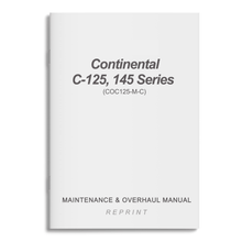 Essco Aircraft Aircraft Manual Continental C-125,145 Series Maintenance & Overhaul Manual (COC125-M-C)