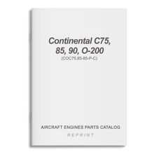 Essco Aircraft Aircraft Manual Continental C75,85,90,O-200AircraftEngines Parts Catalog (COC75,85-85-P-C)