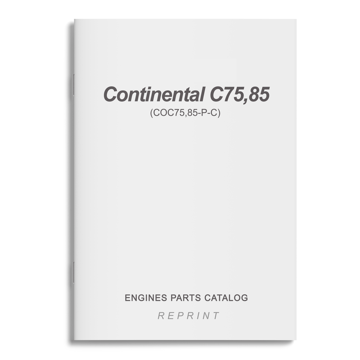 Essco Aircraft Aircraft Manual Continental C75,85 Engines Parts Catalog (COC75,85-P-C)