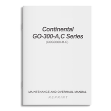 Essco Aircraft Aircraft Manual Continental GO-300-A,C Series Maintenance and Overhaul Manual (COGO300-M-C)