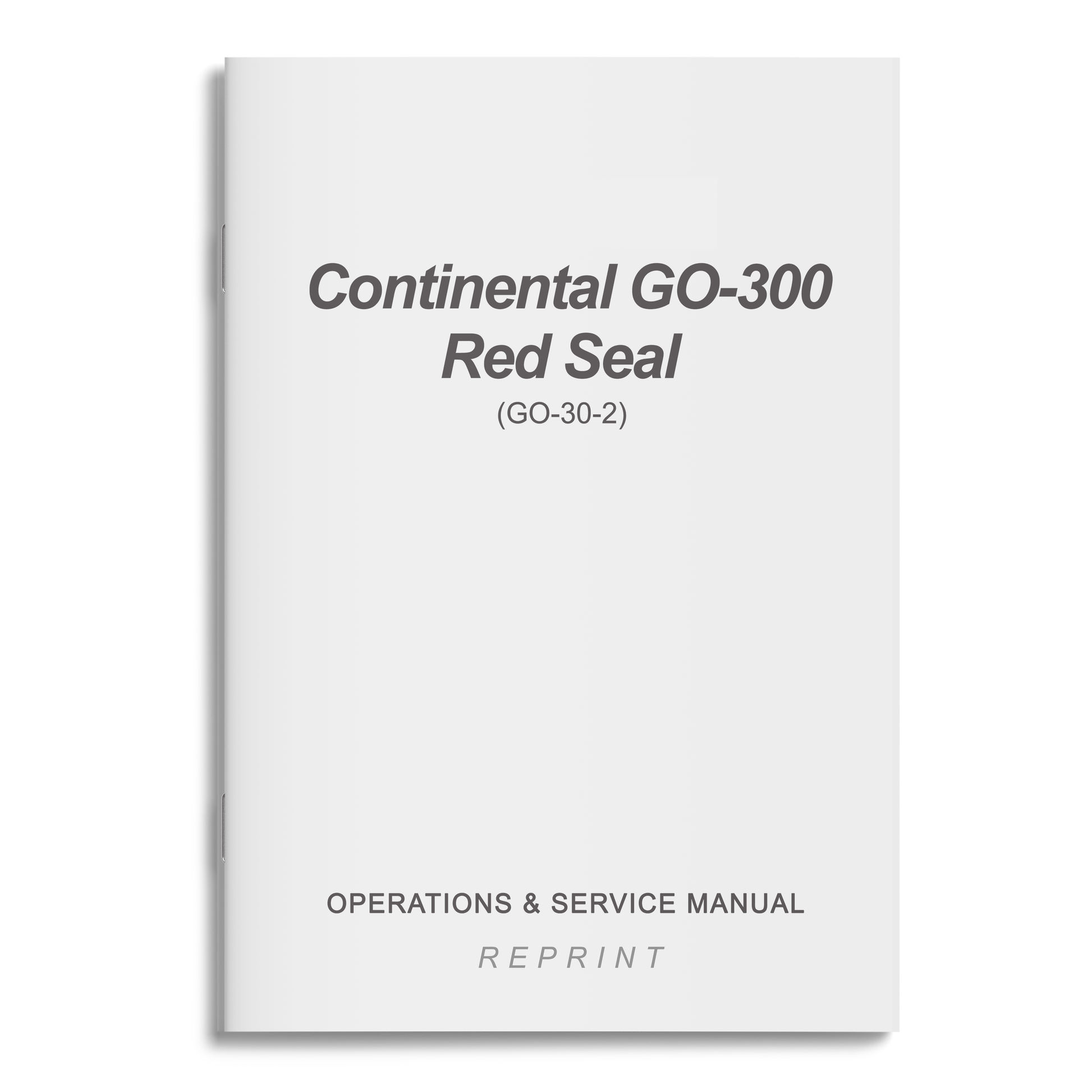 Essco Aircraft Aircraft Manual Continental GO-300 Red Seal Operations & Service Manual (GO-30-2)