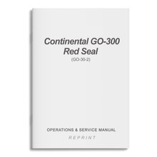 Essco Aircraft Aircraft Manual Continental GO-300 Red Seal Operations & Service Manual (GO-30-2)