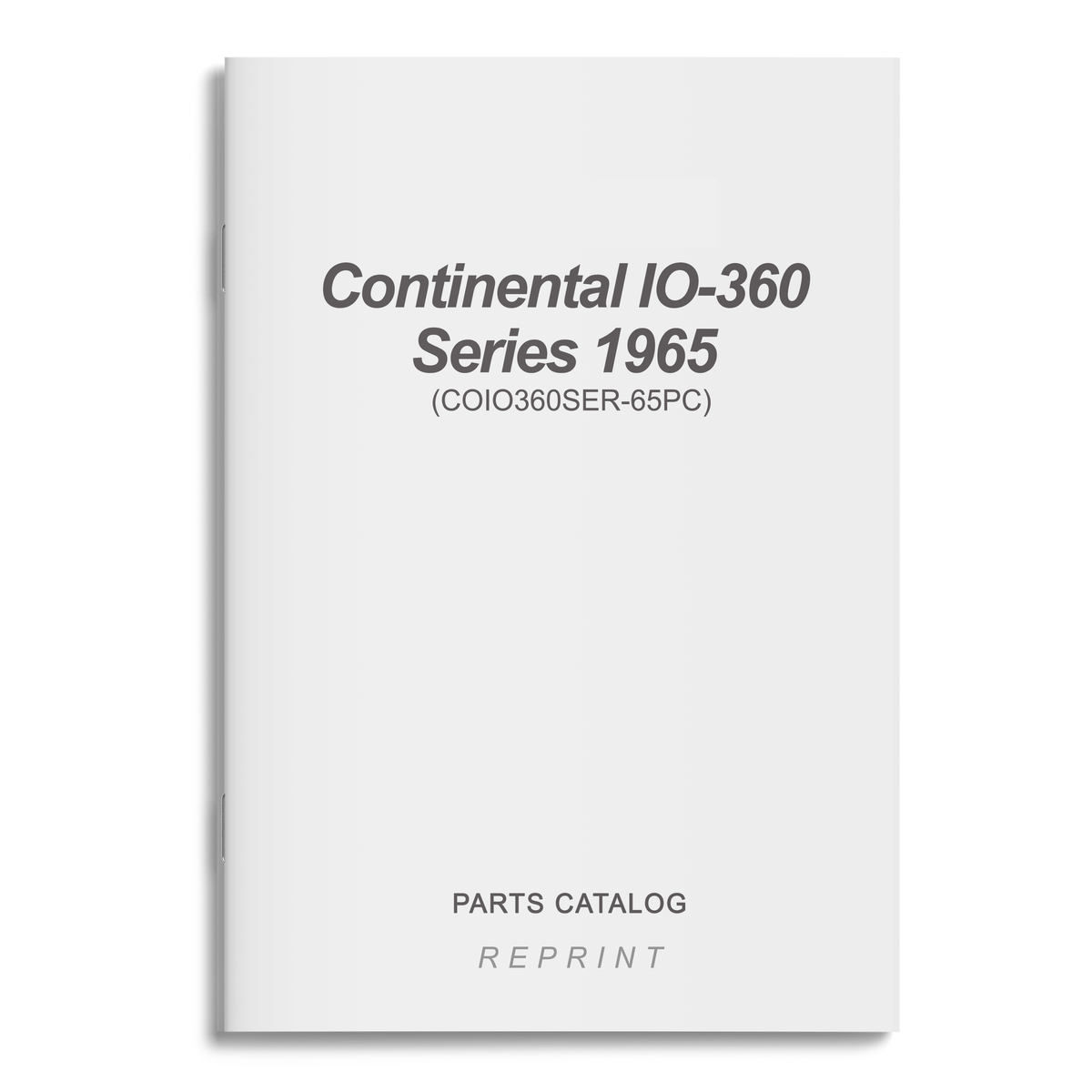 Essco Aircraft Aircraft Manual Continental IO-360 Series 1965 Parts Catalog (COIO360SER-65PC)