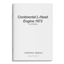 Essco Aircraft Aircraft Manual Continental L-Head Engine Overhaul Manual 1972 (X-27053A)