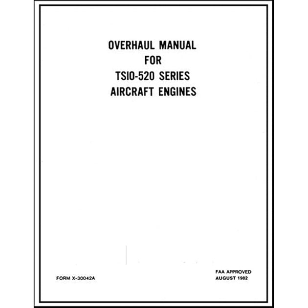 Continental TSIO-520 Overhaul Manual | Essco Complete Guide