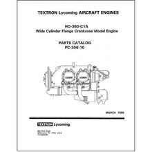 Essco Aircraft Aircraft Manual Lycoming HO-360-C1A 1996 Parts Catalog PC-306-10 (PC-306-10)