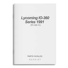 Essco Aircraft Aircraft Manual Lycoming IO-360 Serie 1991 Parts Catalog PC-406-1C (PC-406-1C)