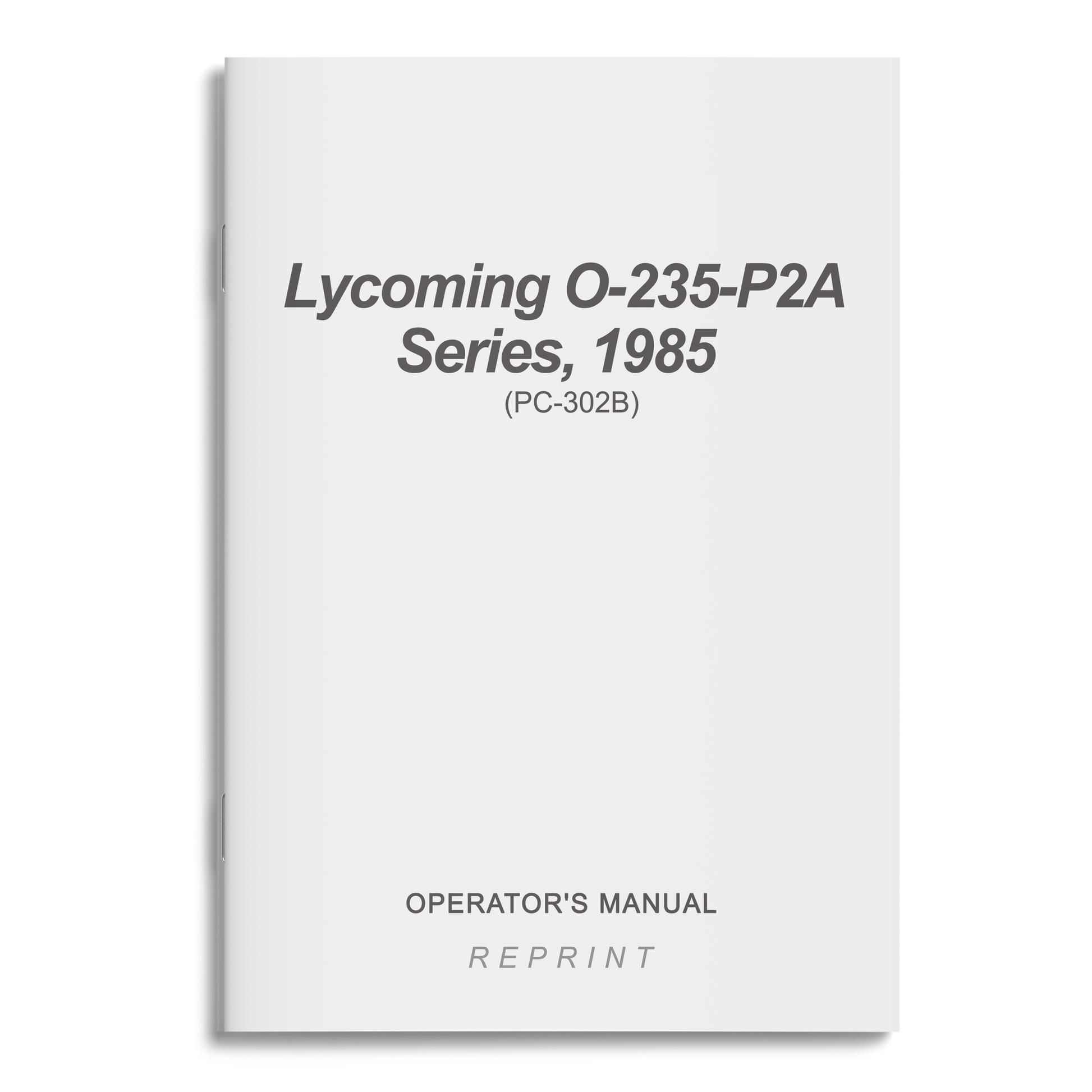 Essco Aircraft Aircraft Manual Lycoming O-235-P2A Series, 1985 Parts Catalog PC-302B (PC-302B)
