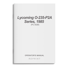 Essco Aircraft Aircraft Manual Lycoming O-235-P2A Series, 1985 Parts Catalog PC-302B (PC-302B)