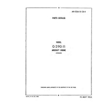 Essco Aircraft Aircraft Manual Lycoming O-290-11 Illustrated Parts Catalog 1953 (02A-15 CB-4)