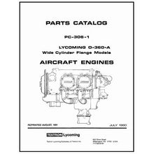 Essco Aircraft Aircraft Manual Lycoming O-360-A 1980 Parts Catalog PC-306-1 (PC-306-1)
