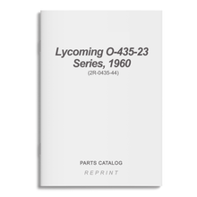 Essco Aircraft Aircraft Manual Lycoming O-435-23 Series 1960 Parts Catalog (2R-0435-44)