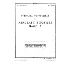 Essco Aircraft Aircraft Manual Lycoming R-680-17 Engine 1944 Overhaul Instructions (AN-02-15AC-3)