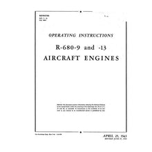 Essco Aircraft Aircraft Manual Lycoming R-680-9,-13 1943 Operating Manual (02-15AB-1)