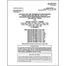 Essco Aircraft Aircraft Manual Lycoming T53-L-9A, -11, -13 Parts Manual (55-2840-229-23-P)