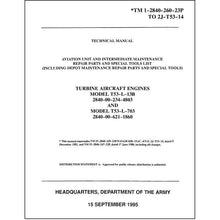 Essco Aircraft Aircraft Manual Lycoming T53-L13B, T53L-703 Repair Parts & Special Tools List (1-2840-260-23P)