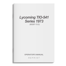 Essco Aircraft Aircraft Manual Lycoming TIO-541 Series 1973 Operator's Manual (60297-13-2)