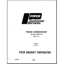 Essco Aircraft Aircraft Manual Piper PA30 & PA39 Twin Comanche Maintenance Manual (753-645)